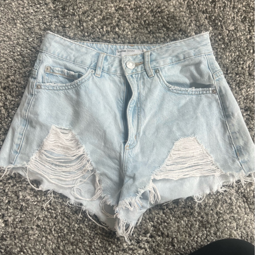 Garage denim festival shorts